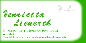 henrietta lienerth business card